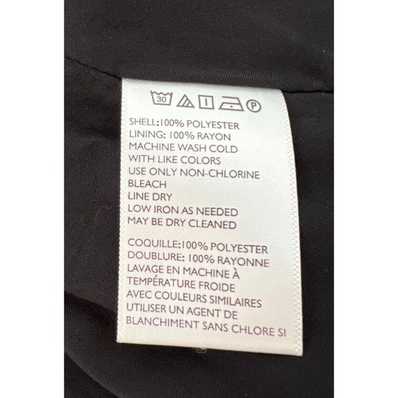 Black Satin Formal Wedding Guest with Drawcord and Cutout Neckline size Large - Picture 14 of 16